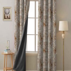 Rust Reverie Textured Blackout Curtain